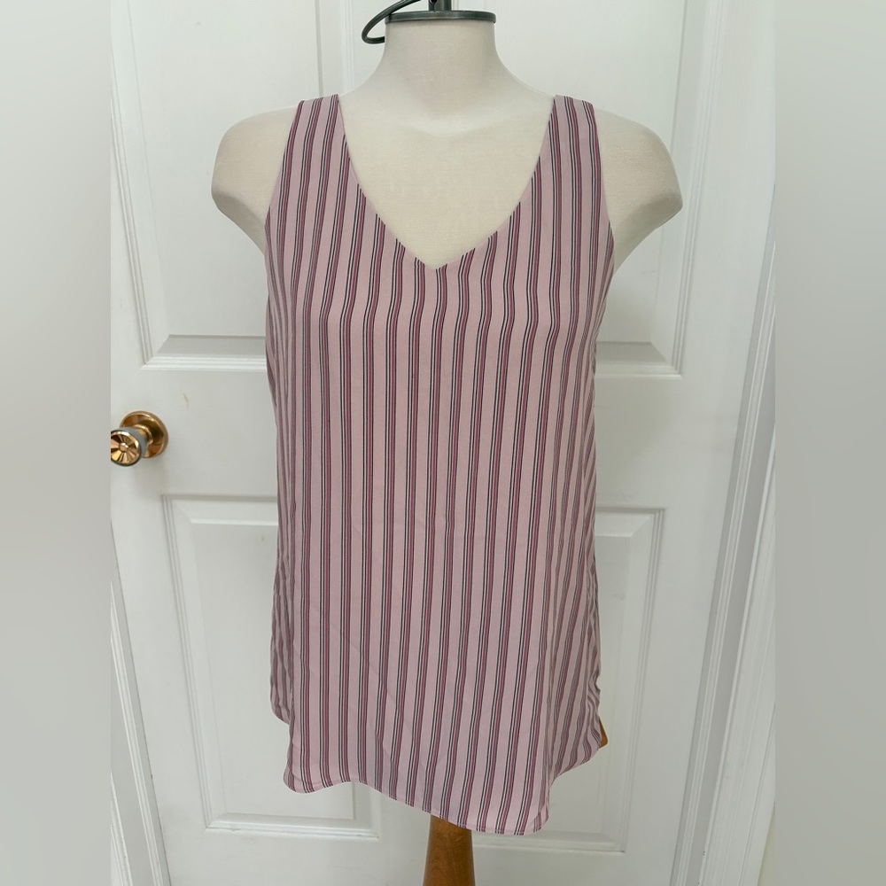 RW&CO striped sleeveless top size medium